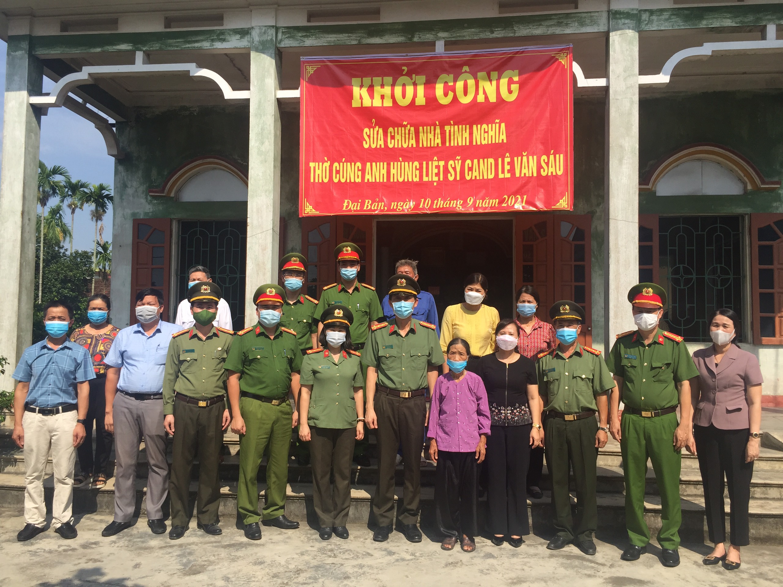 Khởi công sửa chữa nhà tình nghĩa thờ cúng Anh hùng liệt sĩ CAND Lê Văn Sáu tại xã Đại Bản (An Dương)